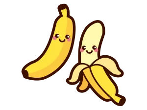 HIIT前の軽食として最適なバナナを示すイラスト | HIIT-TRAINING.JP HIIT前の軽食として最適なバナナを示すイラスト